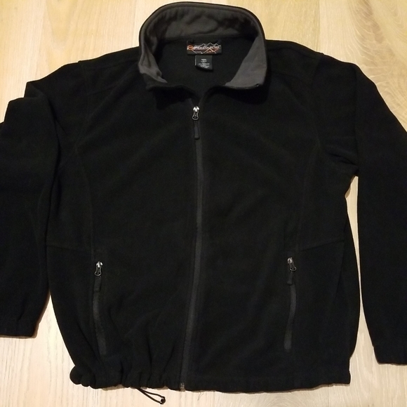Free Country Large Black Zip Up Sweater - Picture 1 of 10